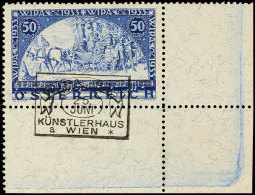 50 Gr. Wipa, Faserpapier, Eckrand Unten Rechts, Entwertet Mit Sonderstempel , Oben Raue Zähnung, Katalog: 556A... - Otros & Sin Clasificación