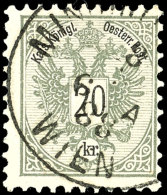 1883, 20 Kr. In D-Zähnung, Tadellos, Mi. 400,--, Katalog: 48D O1883, 20 Kr. In D-perforation, In Perfect... - Otros & Sin Clasificación