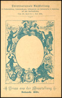 1894, 2 Kr. Ganzsachenkarte Mit Rückseitigem Bildzudruck Zur "Internationalen Ausstellung Für... - Otros & Sin Clasificación