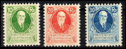 10 Rp. - 30 Rp. Geburtstag Fürst Johann II, Tadellos Ungebraucht, Mi. Für ** 220.-, Katalog: 72/74... - Autres & Non Classés