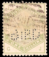 1 S. Victoria 1883, Firmenlochung, Gestempelt Pracht, Teils Kurze Zähnchen, Mi. 180.-, Katalog: 81 O1 S.... - Other & Unclassified