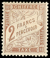 2 Fr. Rotbraun, Tadellos Ungebr., Mi 200.-, Katalog: 25 *2 Fr. Red-brown, In Perfect Condition Unused, Michel... - Otros & Sin Clasificación