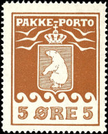 1915, Eisbärmarken 1 Und 5 Öre Je Tadellos Postfrisch, Mi. 400,--, Katalog: 4, 6 A **1915, Polar Baer... - Andere & Zonder Classificatie