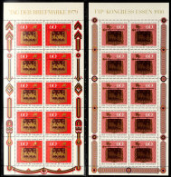 1979/1980, Kleinbogen-Ausgaben "Tag Der Briefmarke", Je 30 Stück Postfrisch, Mi. 720.-, Katalog: 1023,1065KLB(... - Otros & Sin Clasificación