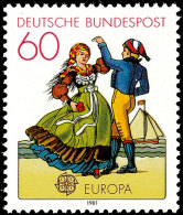 60 Pfg  Europa 1981, Abart "Druck Auf Der Gummiseite, Tadellos Postfrisch, Fotoattest Schlegel BPP: "Der Erhaltung... - Otros & Sin Clasificación