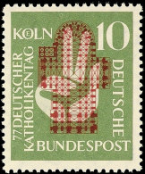 10 Pfg Katholikentag Mit Doppeldruck Tadellos Postfrisch, Gepr., Katalog: 239DD **10 Pfg Catholic Day Showing A... - Otros & Sin Clasificación