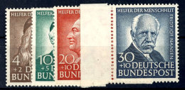 4+2 Bis 30+10 Pf Helfer 1953 Komplett Tadellos Postfrisch, Mi. 90,-, Katalog: 173/76 **4 2 Till 30 10 Pf Helper... - Otros & Sin Clasificación