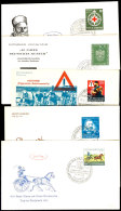 1952/53, 5 Bessere FDC, Alles Schmuck-Umschläge Mit Sonderstempeln, Tadellos, Mi. 420,--, Katalog: 160/64... - Otros & Sin Clasificación