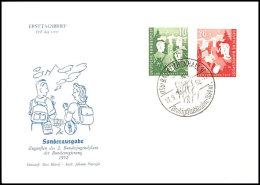 1952, "Jugend" Kpl. Auf Illustriertem, Unbeschriftetem FDC Mit SSt. Aus Bad Reichenhall, Tadellos, Mi. 130,--,... - Altri & Non Classificati