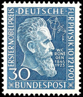 1951, "Röntgen" Tadellos Postfrisch, Gepr. Schlegel BPP, Mi. 80,--, Katalog: 147 **1951, "Röntgen" In... - Autres & Non Classés