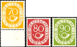 1951, "Posthorn" Kpl. In Tadellos Postfrischer Erhaltung, Jeder Wert Gepr. Schlegel BPP Mit Tiefstsignatur, Mi.... - Andere & Zonder Classificatie