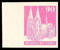 90 Pfg Kölner Dom, Ungezähnt Vom Linken Seitenrand, Tadellos Postfrisch, Sign. P. Huber, Katalog: 96IVWU... - Otros & Sin Clasificación