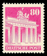 80 Pfg Bauten Eng Gezähnt Tadellos Postfrisch, Mi. 120.-, Katalog: 94eg **80 Pfg Buildings Close... - Otros & Sin Clasificación