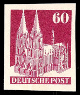 60 Pfg Kölner Dom, Ungezähnt, Tadellos Postfrisch, Sign. P. Huber, Katalog: 93IVWU **60 Pfg Cologne... - Autres & Non Classés