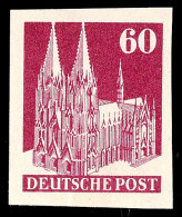 60 Pfg Kölner Dom, Ungezähnt, Tadellos Postfrisch, Sign. P. Huber, Katalog: 93IVWU **60 Pfg Cologne... - Otros & Sin Clasificación