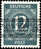 1948, Ziffer 12 Pf. Mit Bandaufdruck, Tadellos, Gepr. Schlegel BPP, Mi. 180,--, Katalog: 56I **1948, Numeral 12... - Otros & Sin Clasificación