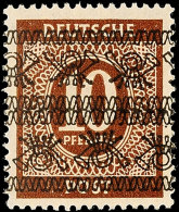 10 Pfg Bandaufdruck, Einmal Normal, Einmal Kopfstehend, Postfrisch Gepr. Schlegel BPP, Mi. 150,-, Katalog: 54IDKI... - Otros & Sin Clasificación