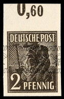 2 Pfg Bandaufdruck, Ungezähnt, Tadellos Postfrisch, Gepr. Schlegel BPP, Mi. 200.-, Katalog: 36IU **2 Pfg... - Otros & Sin Clasificación