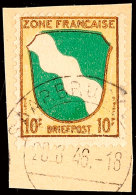 10 Pfg. Wappen Auf Prachtbriefstücke, Signiert D. Schlegel BPP, Katalog: 6 BS10 Pfg. Coat Of Arms On... - Otros & Sin Clasificación