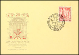 10 Pfg Kaiser-Wilhelm Gedächtniskirche Auf Amtl. Blanko-FDC Mit Ersttagsonderstempel "BERLIN 9.8.53".... - Otros & Sin Clasificación