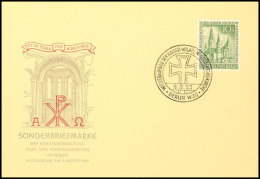 10 Pfg Kaiser-Wilhelm Gedächtniskirche Auf Amtl. Blanko-FDC Mit Ersttagsonderstempel "BERLIN 9.8.53".... - Autres & Non Classés