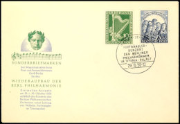 10 Pfg Und 20 Pfg  Philharmonie Auf Amtl. Blanko-FDC-Umschlag Mit Entsprechendem Ersttagssonderstempel "BERLIN... - Otros & Sin Clasificación