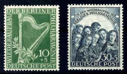 10+5 Und 30+5 Pf Philharmonie Tadellos Postfrisch, Mi. 140,--, Katalog: 72/73 **10 5 And 30 5 Pf Philharmonic... - Autres & Non Classés