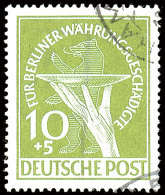 10 Pfg Währungsgeschädigte Mit Nur Zwei Kleinen Eckstempelchen, Mi. 190.-, Katalog: 68 O10 Pfg... - Andere & Zonder Classificatie