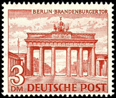 1949, Bauten 3 DM Tadellos Postfrisch, Fotokurzbefund Schlegel BPP, Mi. 300,-- Attest/Certificate:... - Otros & Sin Clasificación