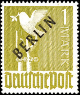 1 Mark Schwarzaufdruck Mit Aufdruckfehler VII, Tadellos Postfrisch, Gepr. Schlegel D. BPP, Mi. 750.-, Katalog:... - Otros & Sin Clasificación