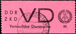 20 Pf. Für Vertrauliche Dienstsachen Tadellos Gestempelt, Mi. 350,--, Katalog: 2 O20 Pf. Classified... - Otros & Sin Clasificación