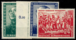 12 Bis 50 Pf. Chinesenfreundschaft Komplett Tadellos Postfrisch, Jeder Wert Tiefst Gepr. Paul BPP, Mi. 300,--,... - Autres & Non Classés