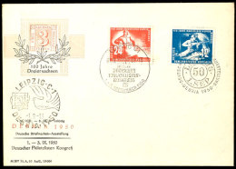 750 Jahre Mansfelder Kupferschieferbergbau Komplett, Tadellos Auf Schmuck-FDC Der DEBRIA 1950 Mit 3 Verschiedenen... - Autres & Non Classés