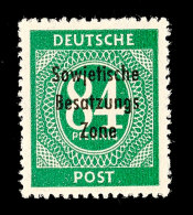 84 Pfg Dunkelopalgrün Mit Maschinenaufdruck, Tadellos Postfrisch, Gepr. Paul BPP, Mi. 80,-, Katalog: 211b... - Otros & Sin Clasificación