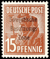 15 Pfg Schwärzlichrötlichbraun, Tadellos Postfrisch, Gepr. Paul BPP, 60.-, Katalog: 187d **15 Pfg... - Otros & Sin Clasificación