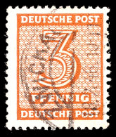 3 Pf. Orangebraun, Gestempelt, Gepr. Ströh BPP, Mi 75,-, Katalog: 126Yd O3 Pf. Orange Brown, Used,... - Otros & Sin Clasificación