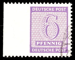 6 Pf. Roßwein-Zähnung, Gestempelt, Gepr. Ströh BPP, Mi 130.-, Katalog: 117BXa O6 Pf.... - Otros & Sin Clasificación