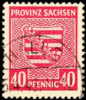 40 Pf Provinzwappen Mit Wz. Y Tadellos Gestempelt, Gepr. Ströh BPP, Mi. 110.-, Katalog: 84Yc O40 Pf... - Otros & Sin Clasificación