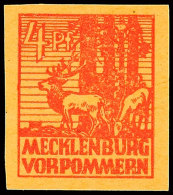 4 Pfg Lebhaftbräunlichrot, Druck A. Gummiseite, Postfrisch, Gepr. Kramp BPP, Katalog: 31yaG **4 Pfg Bright... - Andere & Zonder Classificatie