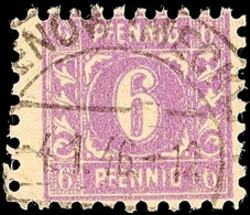 6 Pfg. Dunkelrotviolett, Tadellos Gestempelt, Gepr. Kramp BPP, Mi. 120,-, Katalog: 9d O6 Pfg. Dark Red Violet,... - Autres & Non Classés