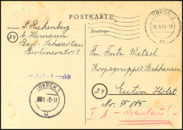 1945, Post An Die Korpsgruppe Von Stockhausen, Notausgaben-GSK Mit L1 "Gebühr Bezahlt" Mit Absender Aus... - Andere & Zonder Classificatie