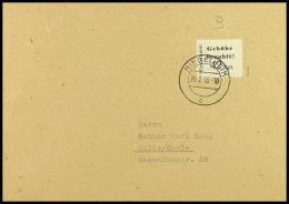 42 Pfg Gebührenzettel Auf Grauem Papier, Type B, Auf Umschlag Mit Tagesstempel Vom 26.2.46, Signiert Zierer... - Mindelheim