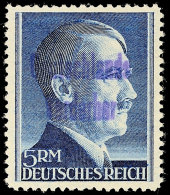5 M. Gez. 12 1/2, Postfrisch, Gepr. Richter, Mi. 200.-, Katalog: 24A **5 M. Perforated 12 1 / 2, Mint Never... - Meissen