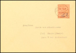 24 Pf. A. Sammlerbrief Nach Halle (Zirkenbach) Vom 7.9.45, Tadellos, Mi 720,-, Katalog: 3I BF24 Pf. On... - Autres & Non Classés