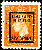 2 D Liquidation Of Empire, Singapore, Tadellos Gestempelt, Fotokurzbefund Pieles BPP: "einwandfrei", Mi. 120.-... - Otros & Sin Clasificación