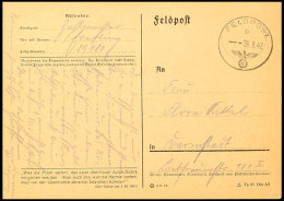 UdSSR: 1942, Feldpost-Vordruckkarte Mit Normstempel "b 26.9." Nach Darmstadt, Absenderangabe Mit Feldpost-Nummer... - Otros & Sin Clasificación