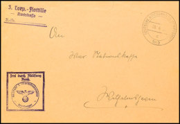 SPANIEN-MARINESCHIFFSPOST: 1938, "DEUTSCHE MARINE SCHIFFSPOST Nr.3c. 29.4",  Auf Dienstbrief Mit Briefstempel Der... - Otros & Sin Clasificación