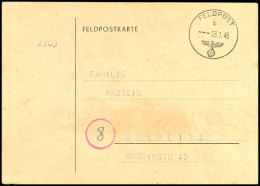 1945, FUNKNACHRICHTENKARTE KRETA, Feldpost-Vordruckkarte Mit Normstempel "b 23.1.45" Mit Grußtext Und... - Autres & Non Classés