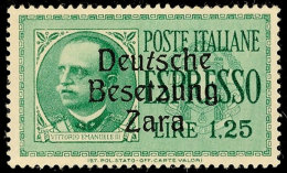 1.25 L Eilmarke Tadellos Postfrisch Von Feld 21, Gepr. Brunel BPP, Katalog: 21 **1. 25 L Special Delivery Stamp... - Occ. Allemande: Zara