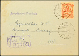 20 Kop. Rot Tadellos Gestempelt Auf Arbeitsamtkarte, Katalog: 10y BF20 Kop. Red Neat Cancelled On Labour Office... - Other & Unclassified